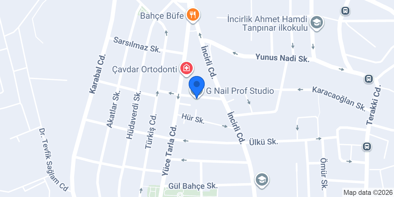 G Nail Prof Studio konumu