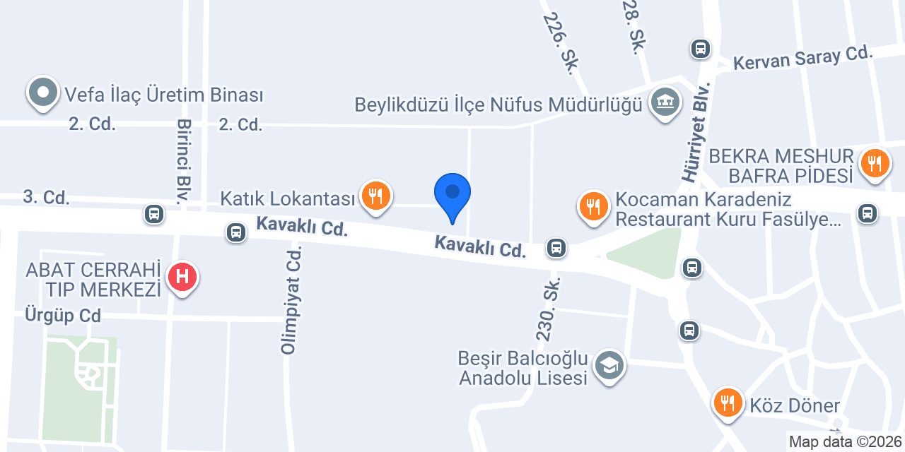 Cser Mimarlık konumu