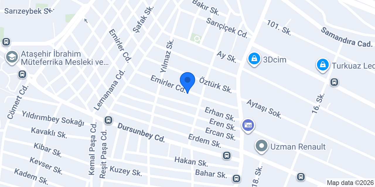 Aran Auto Ataşehir konumu