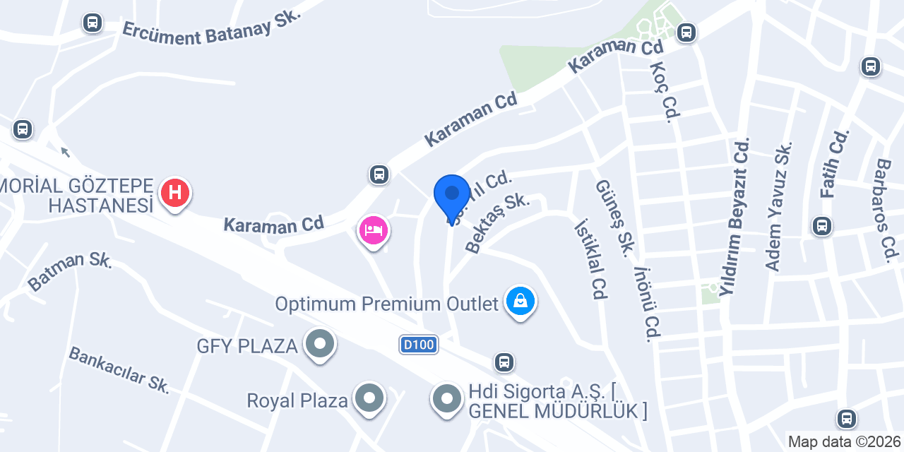 Sahrakent Otel Kadıköy konumu