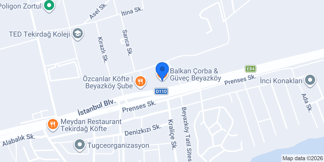 Balkan Çorba & Güveç Beyazköy konumu