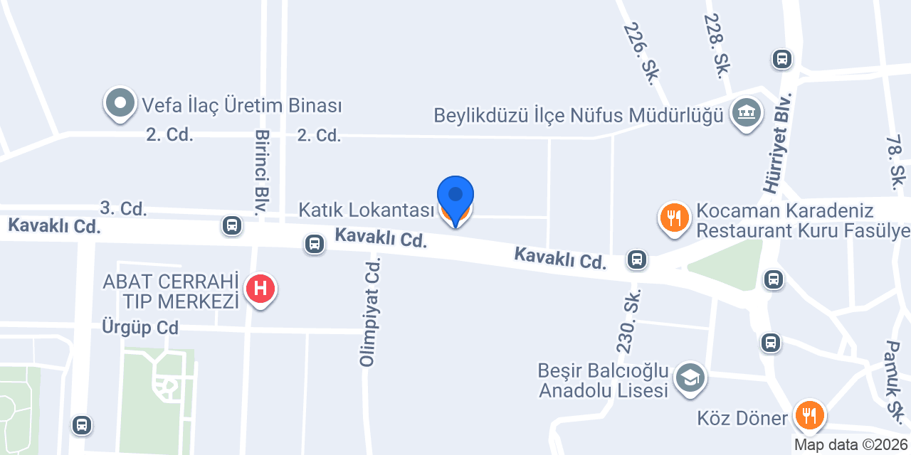 Katık Lokantası konumu