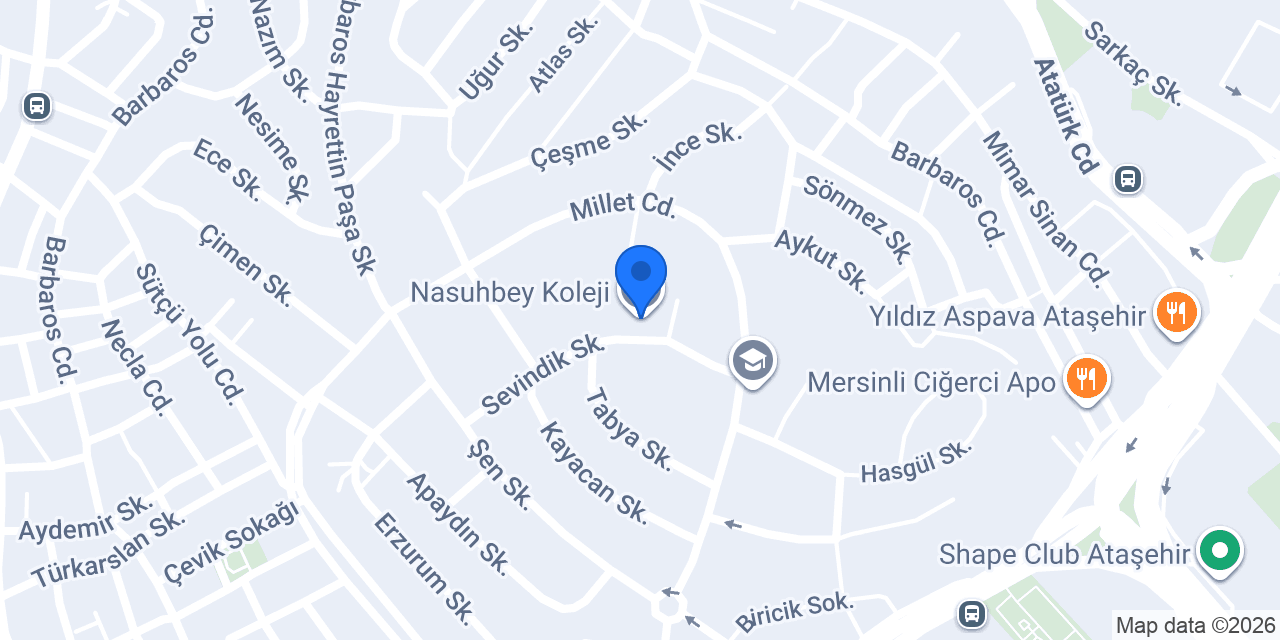 Nasuhbey Koleji konumu