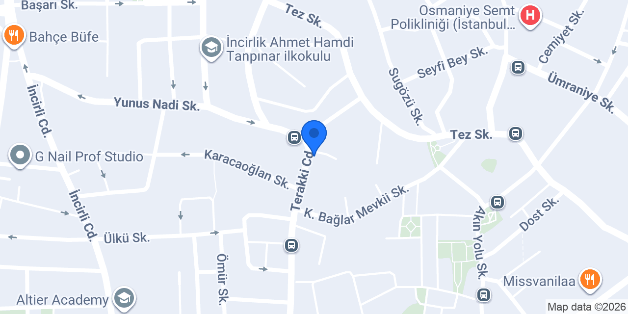 Eczane Terakki konumu