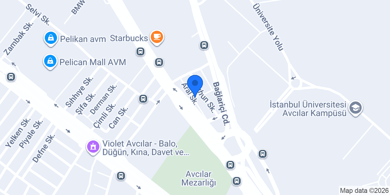 Beta Hotel Avcılar konumu