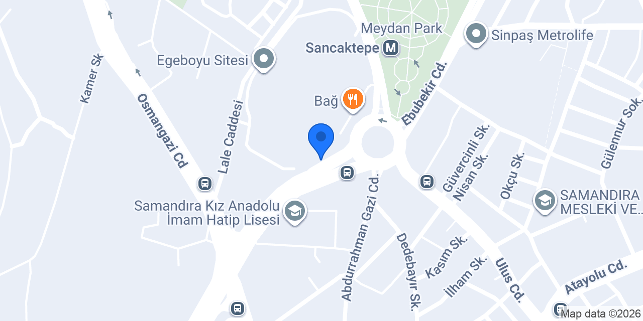 Sancaktepe Gece Dönercisi Egeboyu konumu