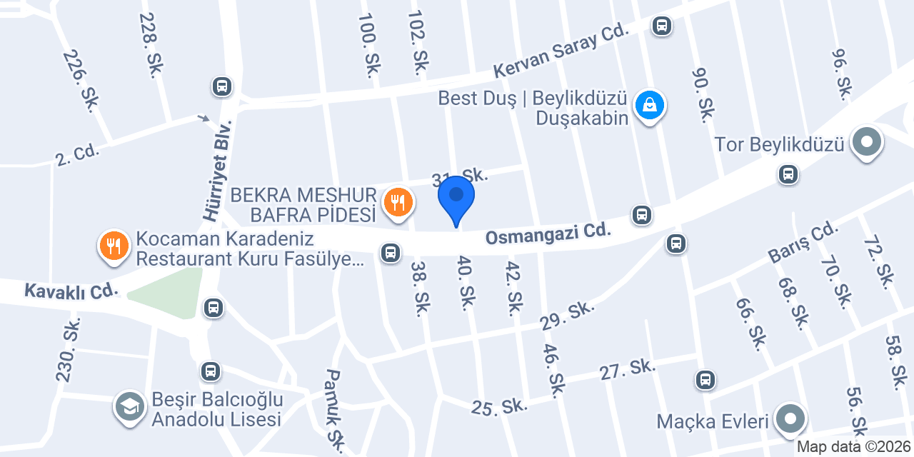 Martek Otomotiv konumu