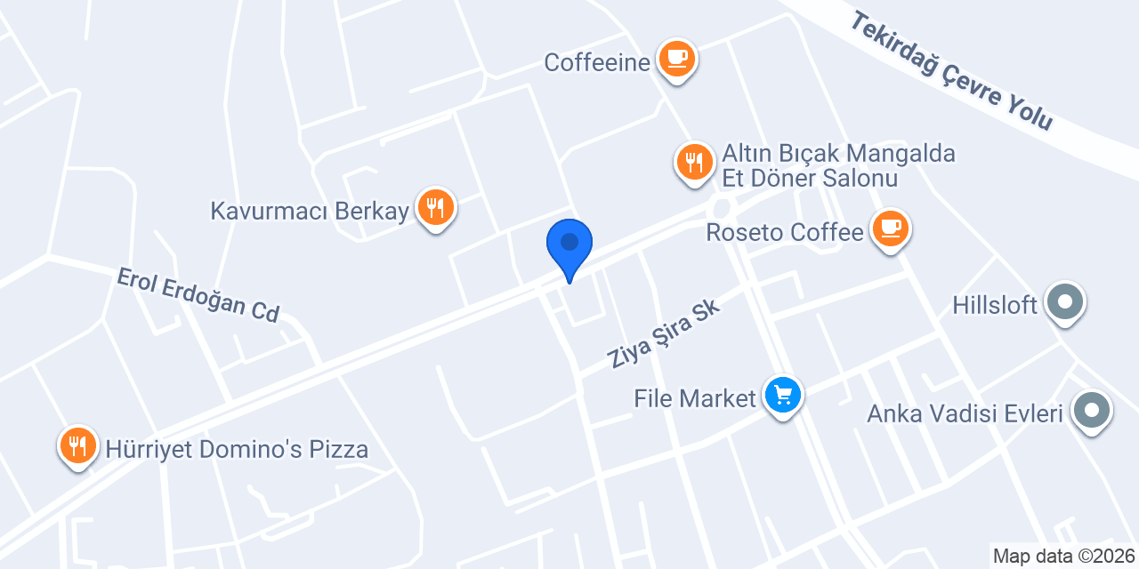 Tekirdağ Börek Hürriyet konumu