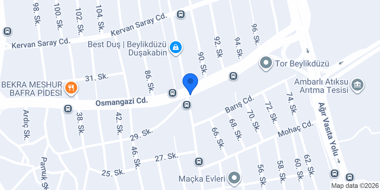 M.F.Ö. İÇ MİMARLIK konumu