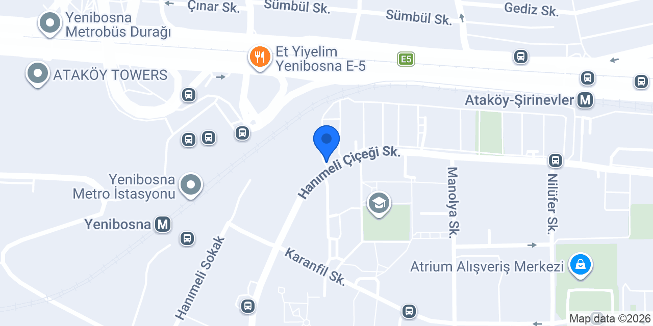 Ataköy My Tenis Kursu konumu