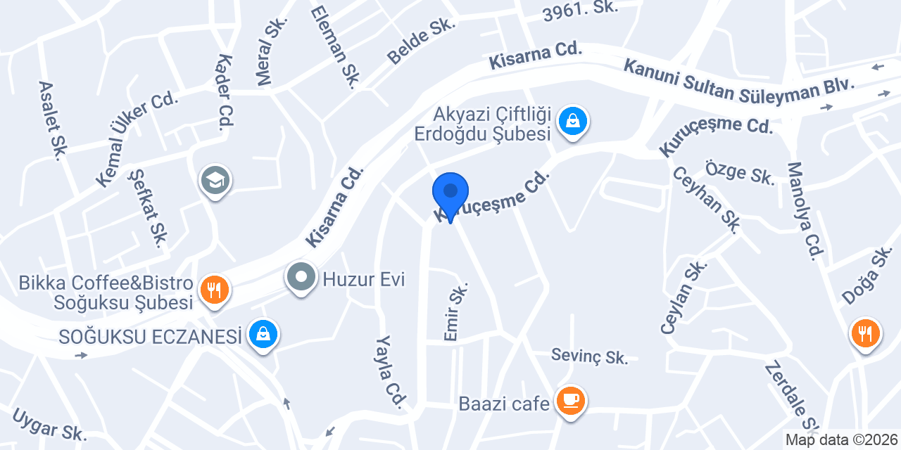 Firdevs Eczanesi konumu