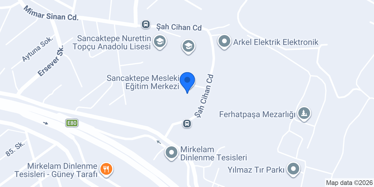 Sancaktepe Mesleki Eğitim Merkezi konumu