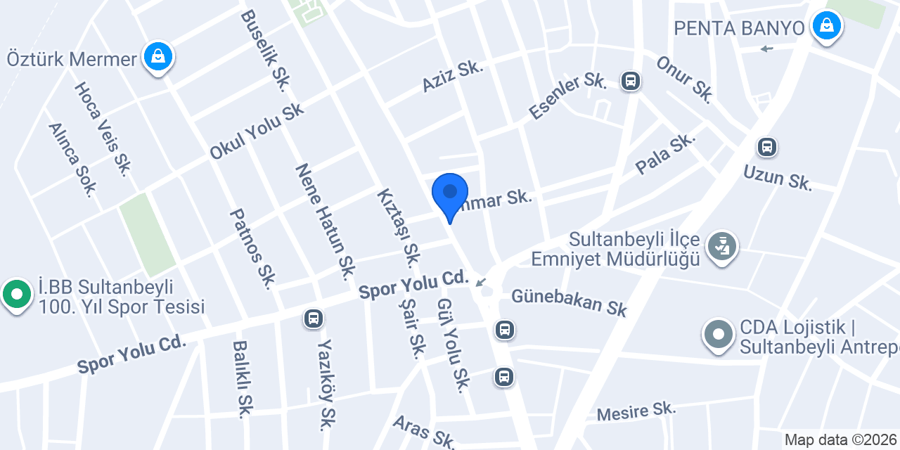 Kuaför salonu M&T konumu