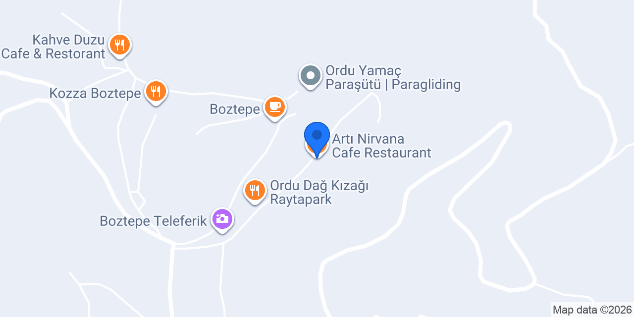 Artı Nirvana Cafe Restaurant konumu
