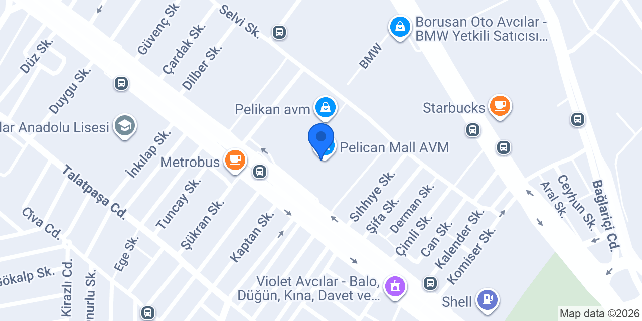 Beylikdüzü Dövmeci & Piercing Stüdyo konumu