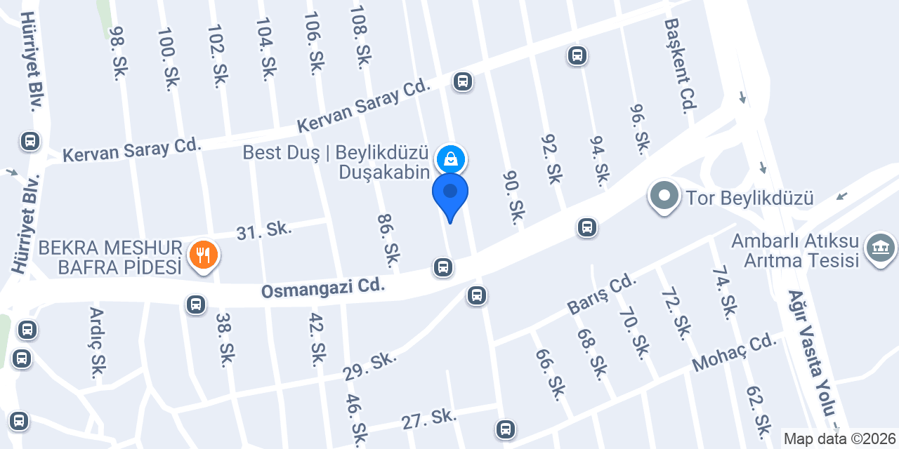 Duşakabin Ustası konumu