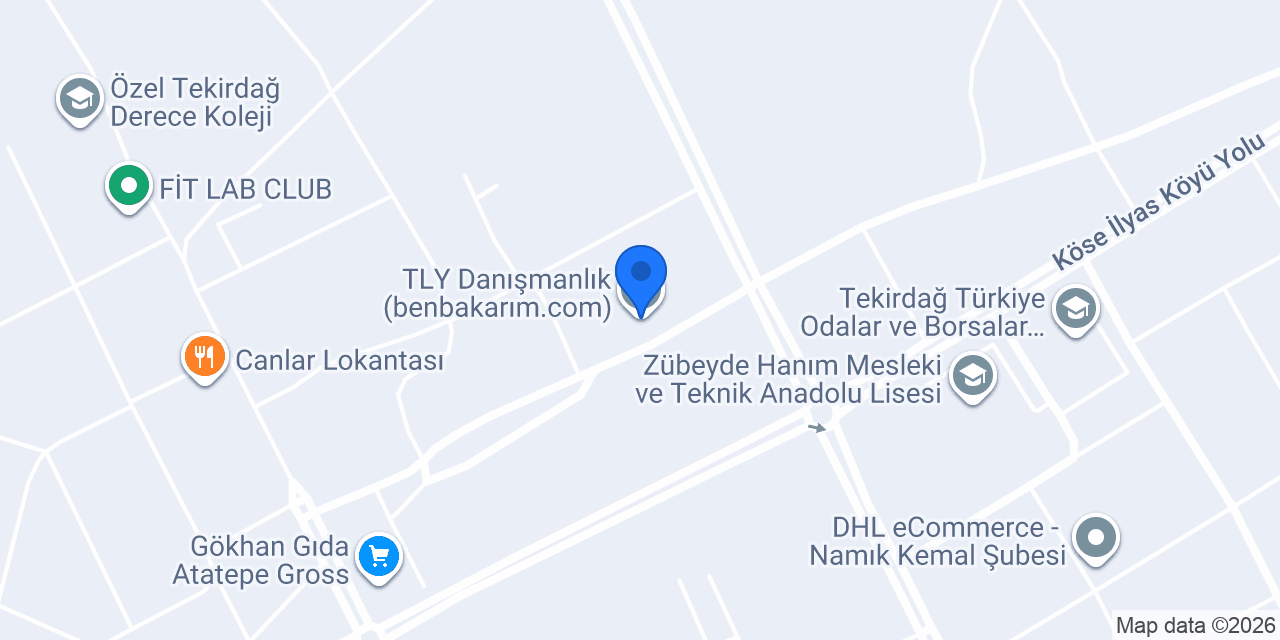 TLY Danışmanlık(benbakarım.com) konumu