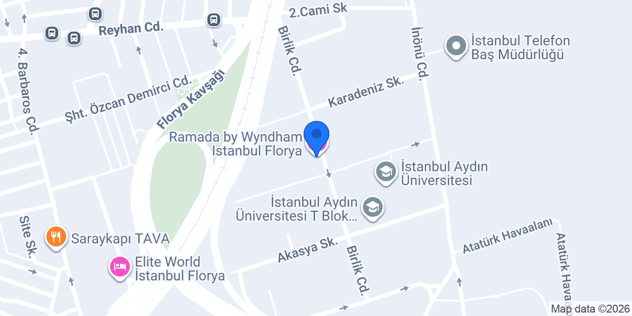 Ramada By Wyndham Florya Spa konumu