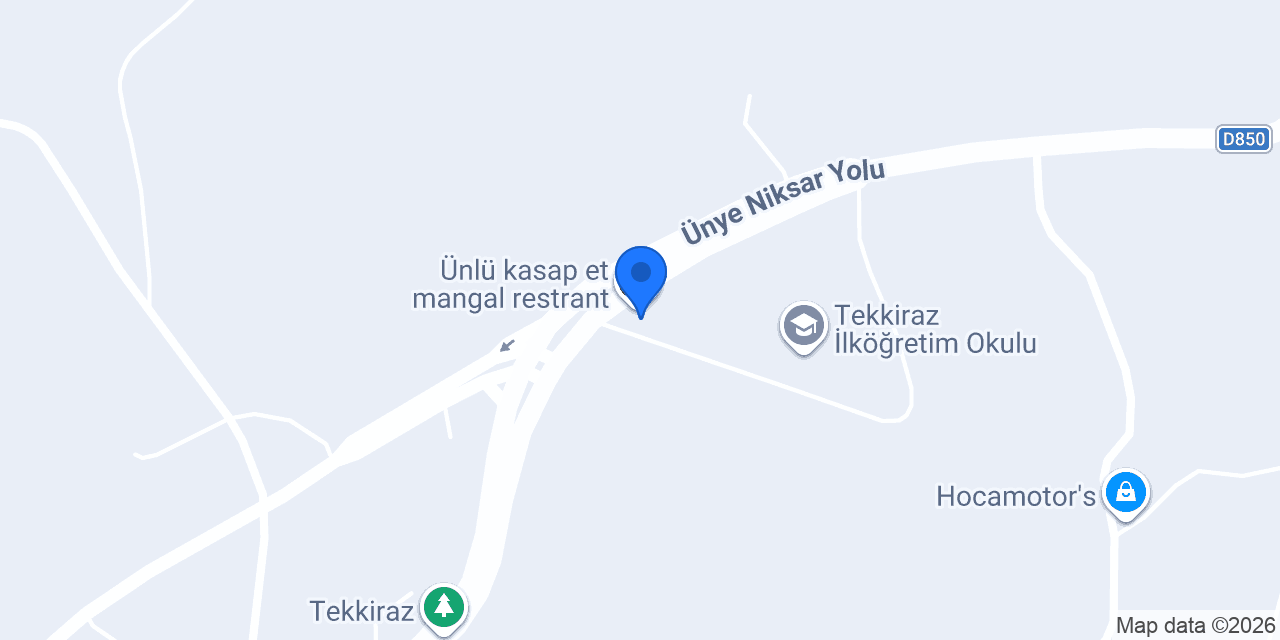Ünlü kasap et mangal restrant konumu