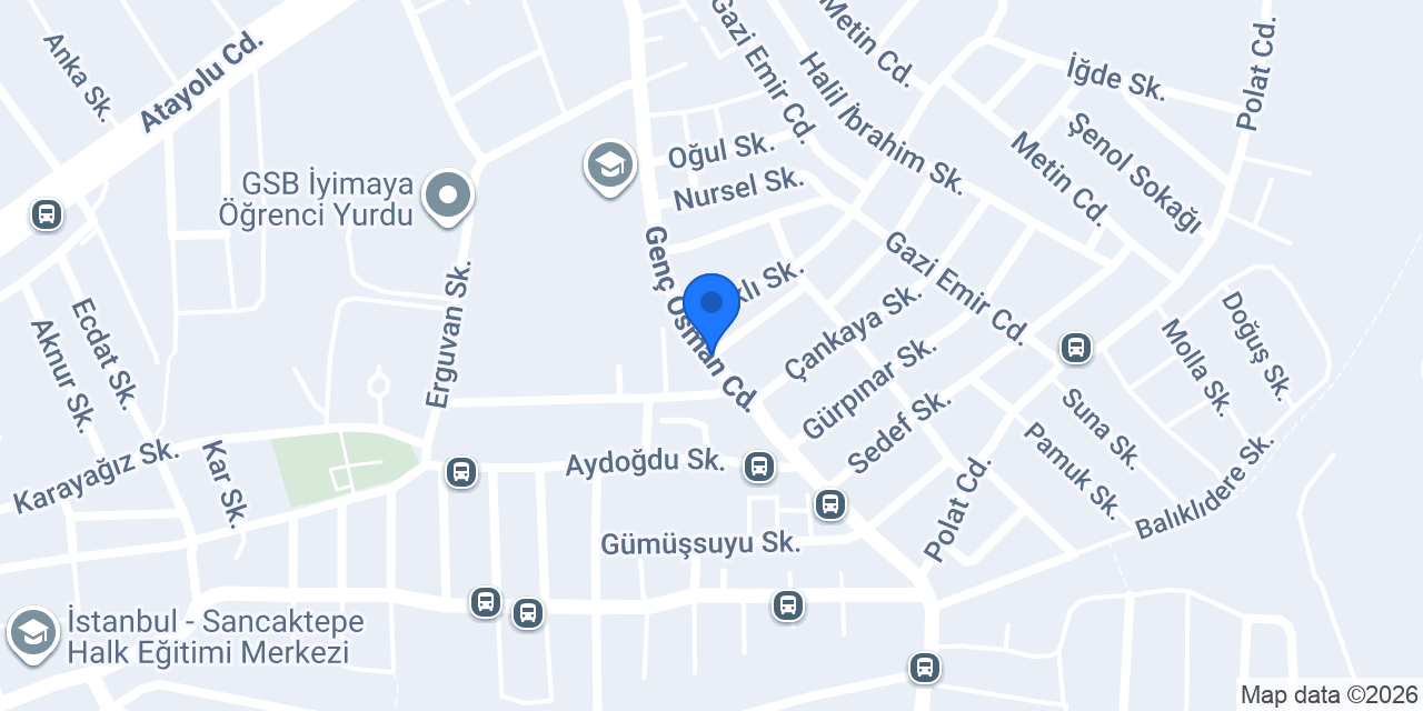ZEPLİNCAR SANCAKTEPE OFİS konumu