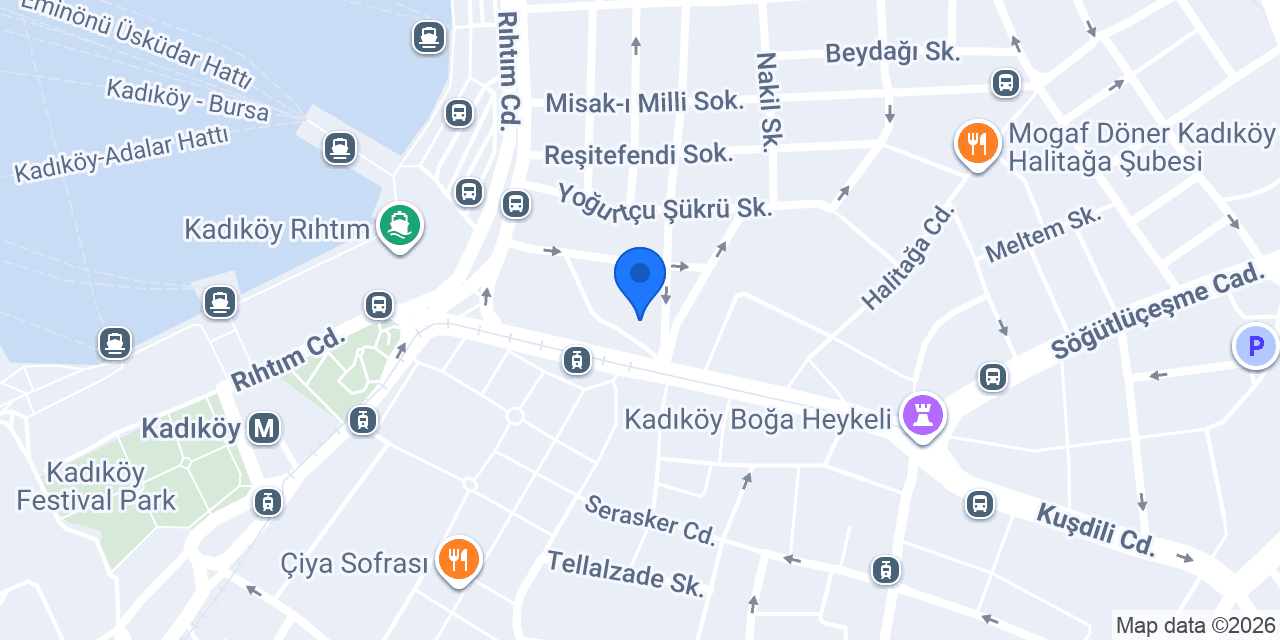 Türkiye Finans Kadıköy Şubesi konumu