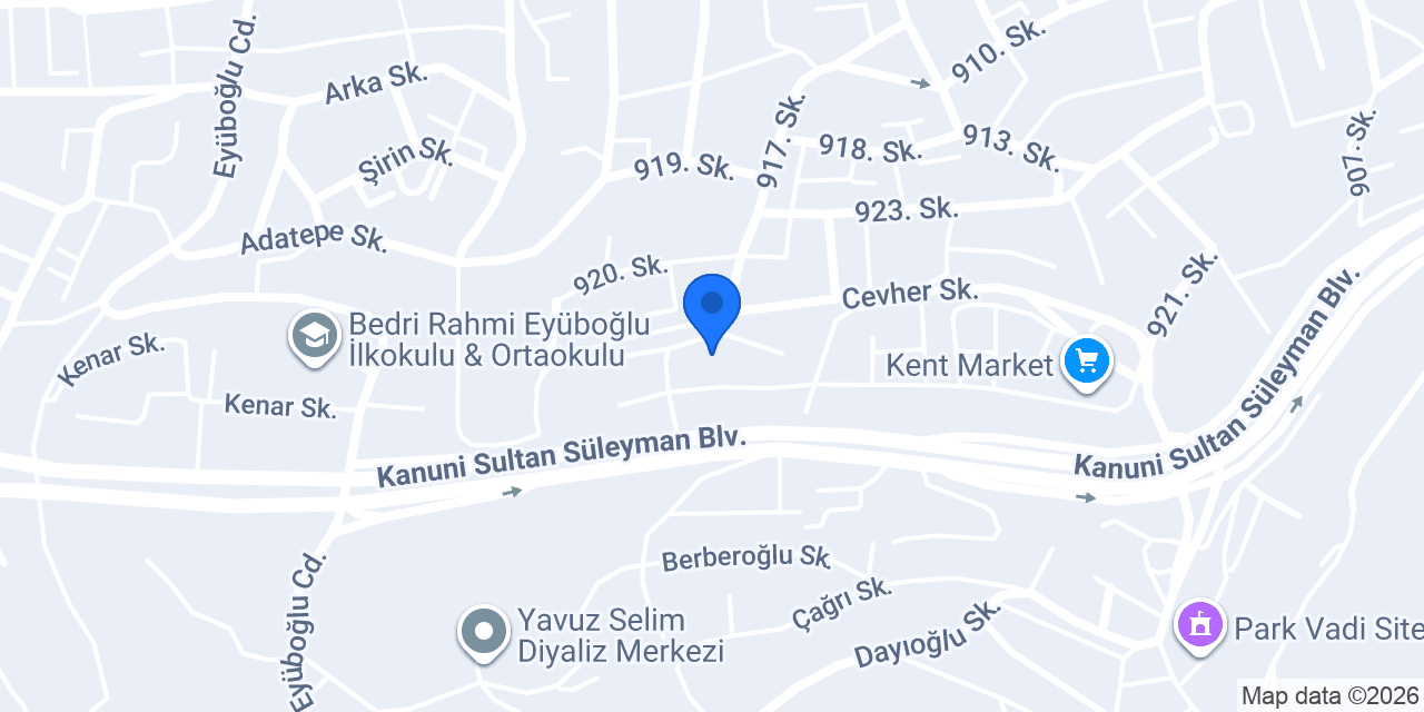 Burak Erkek Kuaförü konumu
