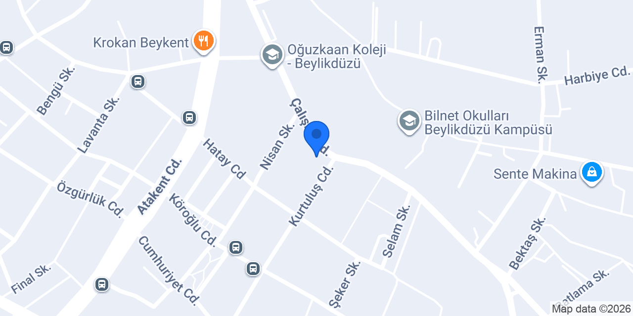 Beyazlar İnşaat konumu