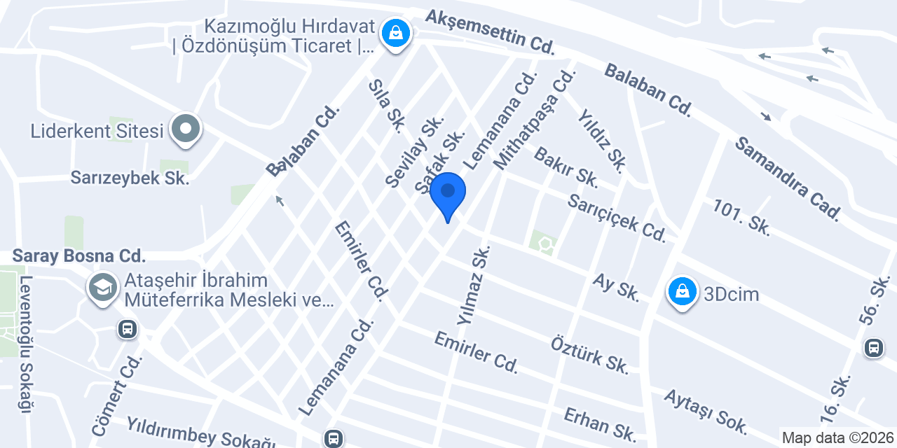 Tabanway Genel Müdürlüğü konumu