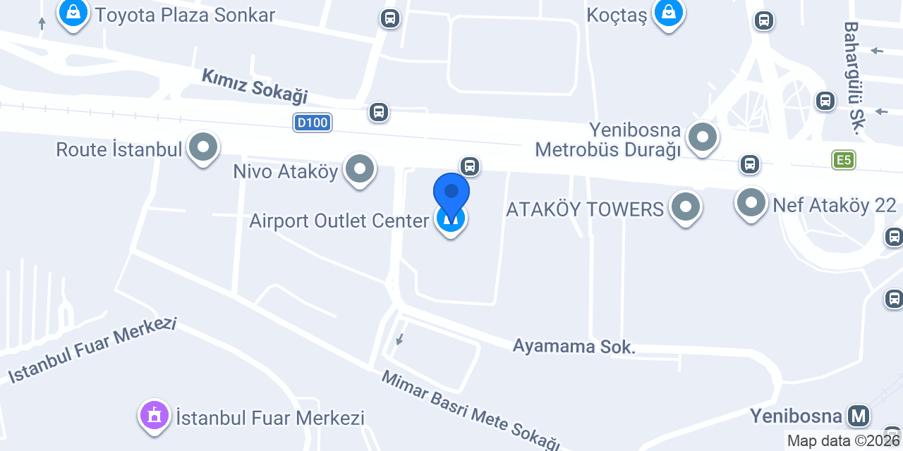 SIXT Araç Kiralama konumu