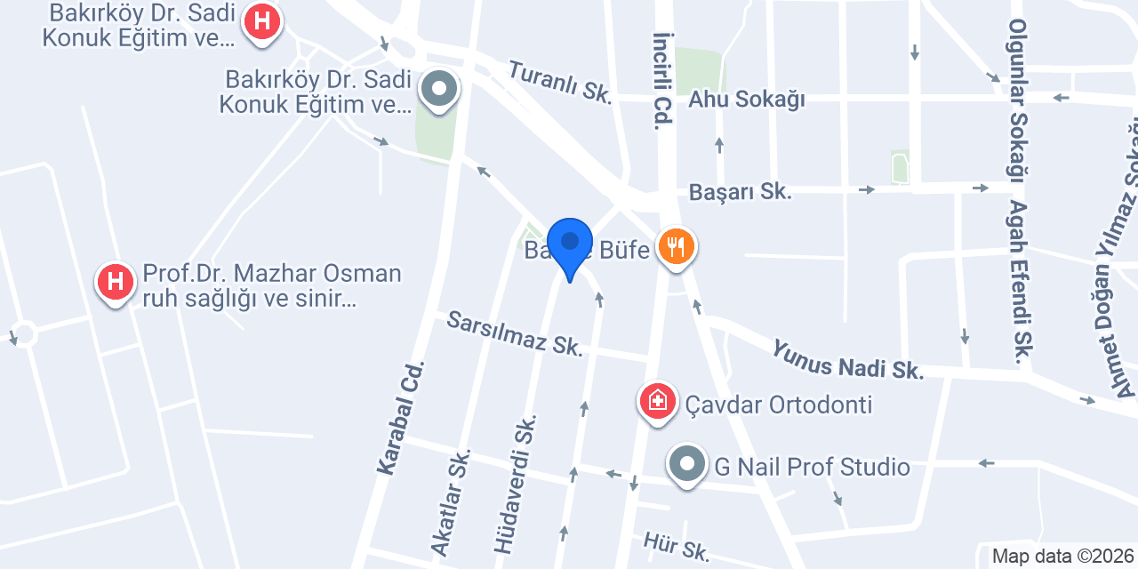Bakırköy Işıl Eczanesi konumu