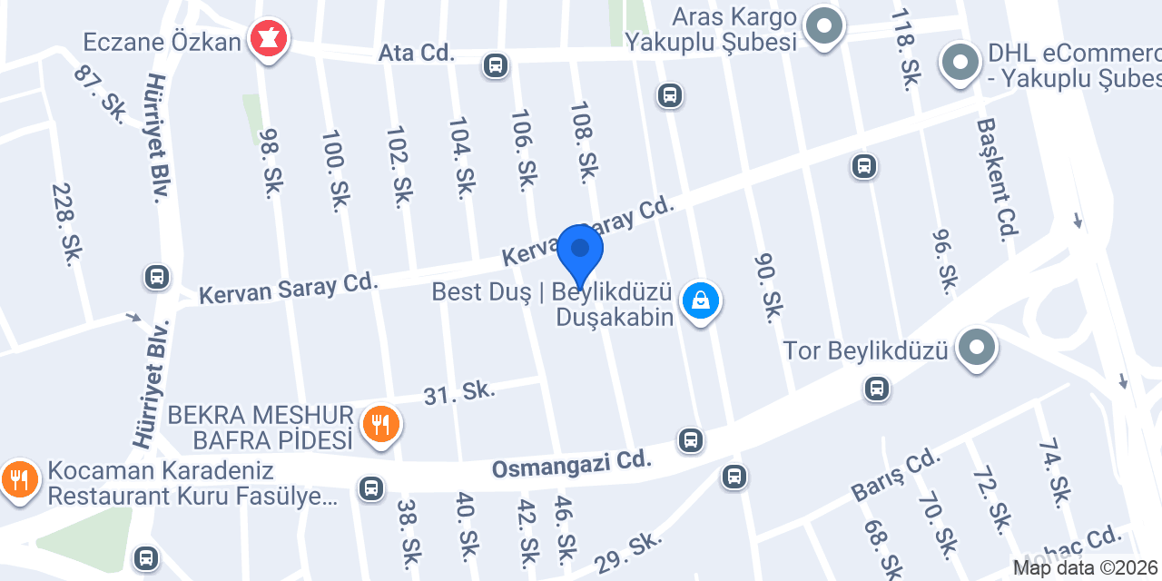 Saçperest konumu