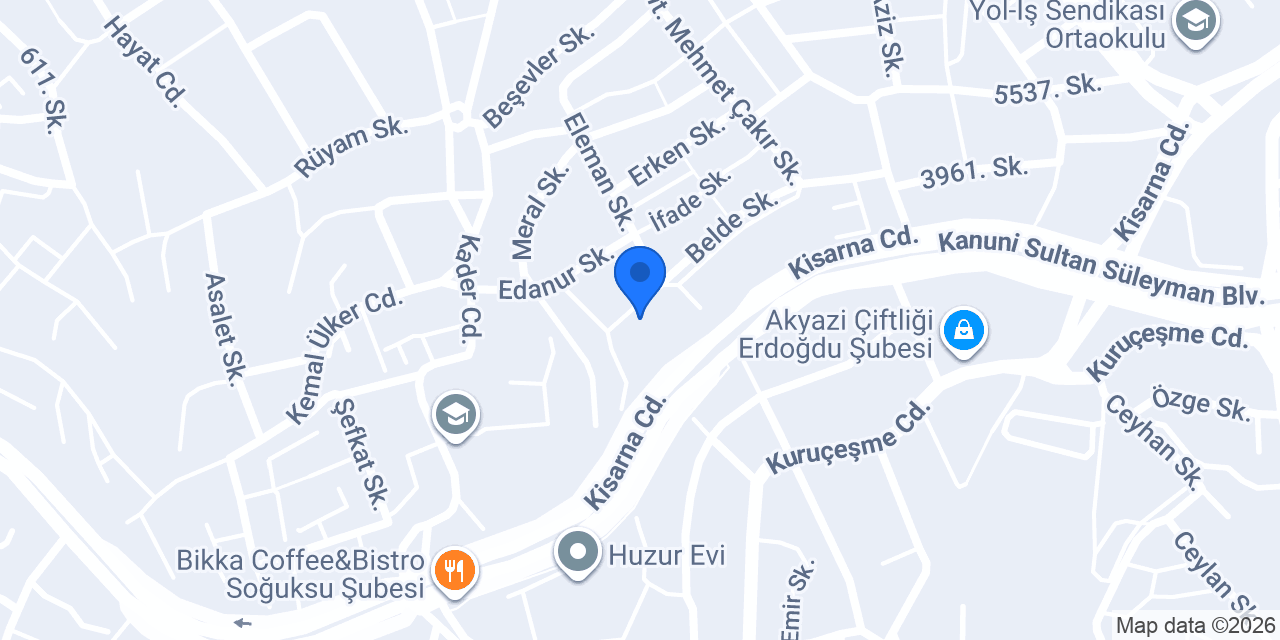 Özhüner pastacılık konumu