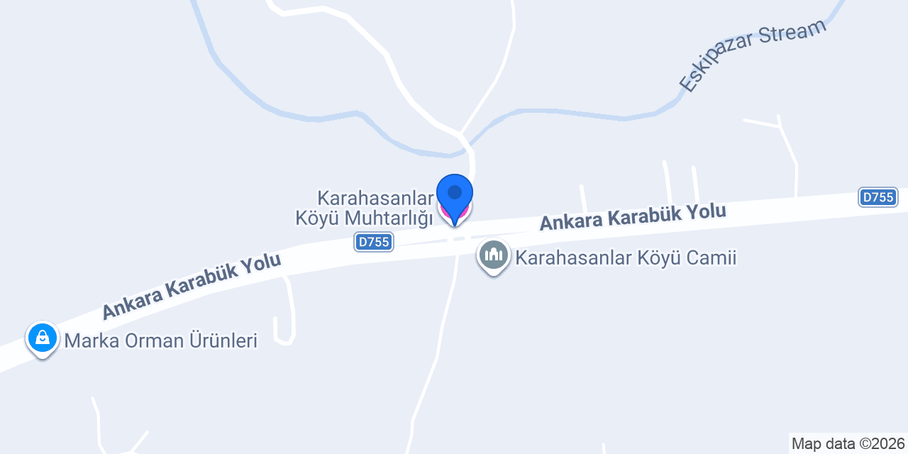Karahasanlar Köyü Muhtarlığı konumu