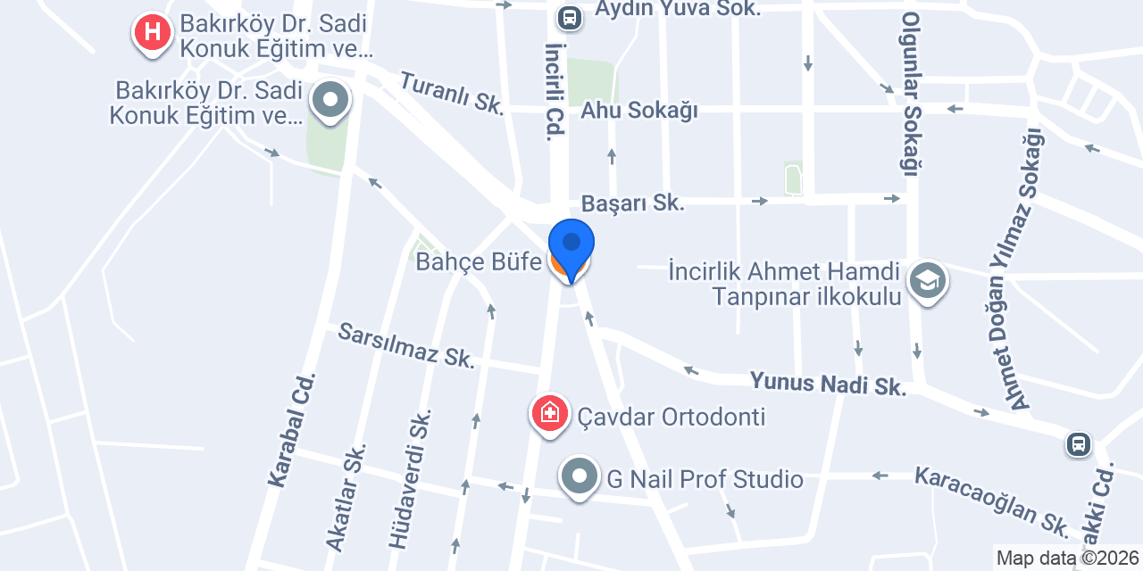 Bahçe Büfe konumu