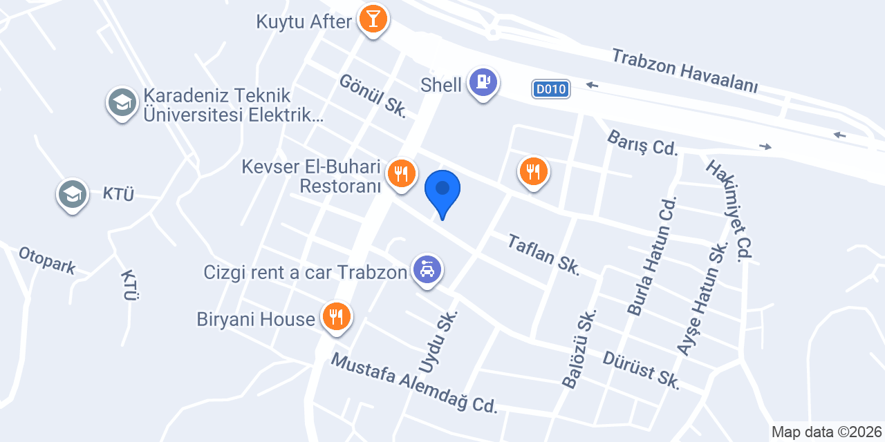 YUSRA APART OTEL konumu