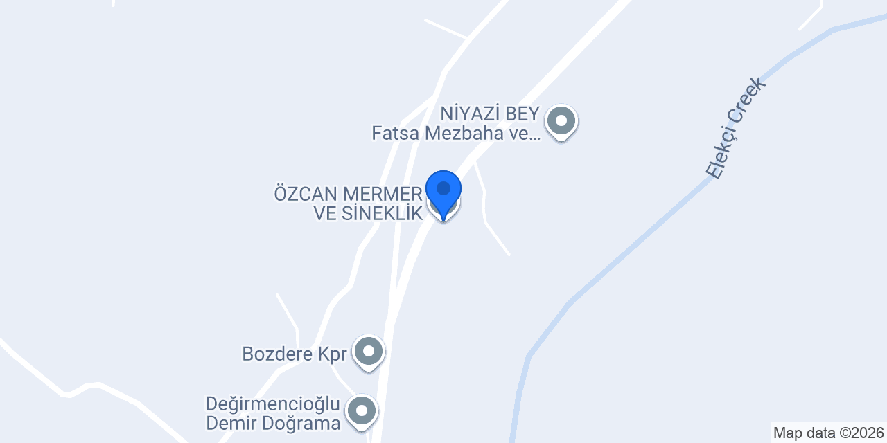 ÖZCAN MERMER VE SİNEKLİK konumu