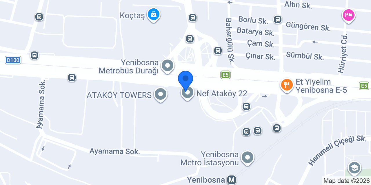 Ataköy Meydan Büfe konumu