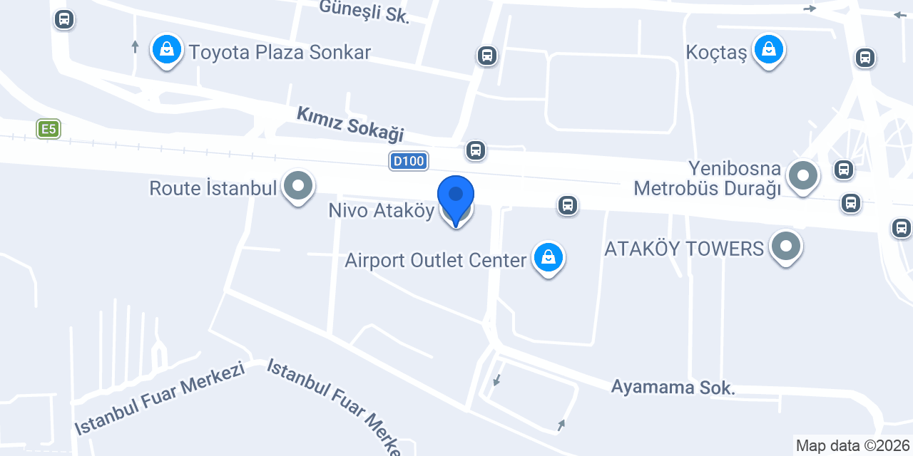 Fizyolife Florya konumu