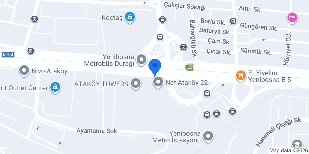 Ataköy 22 Tekel konumu