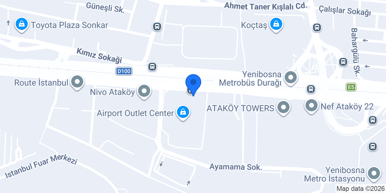 Cafe Flore Ataköy konumu