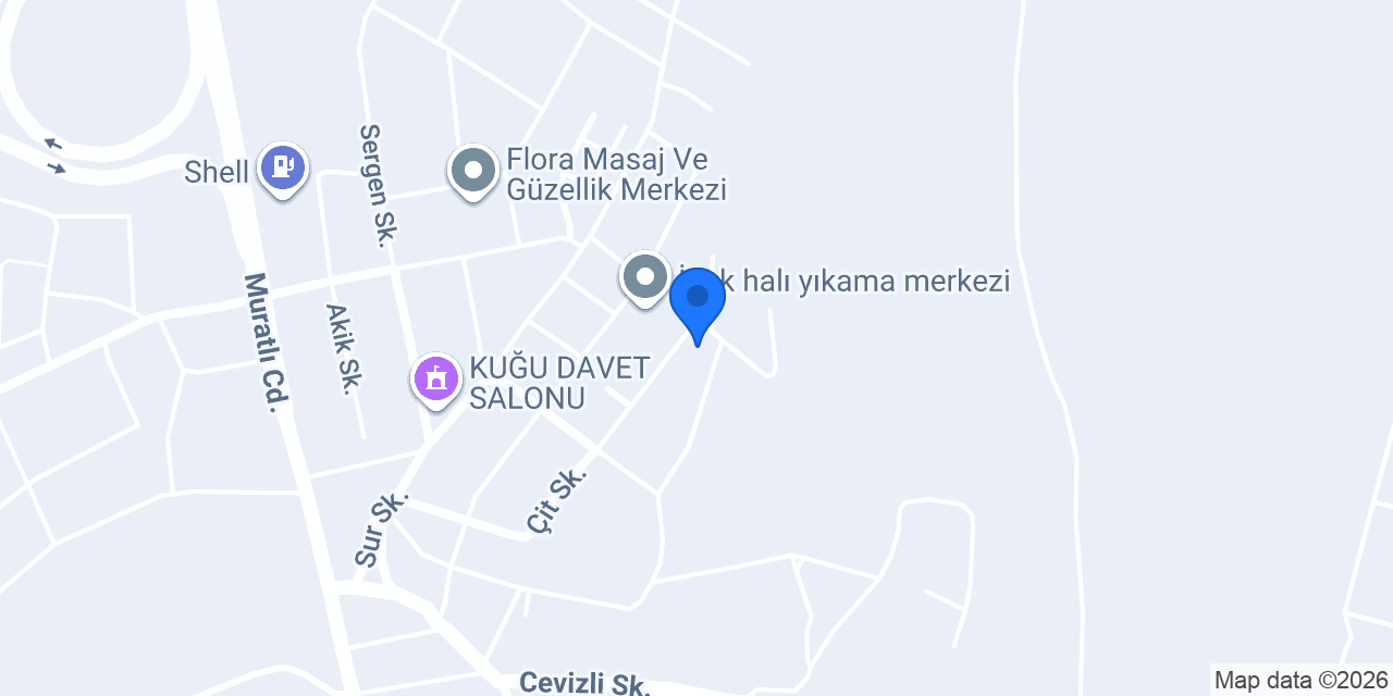 Begonvil Davet Salonu konumu