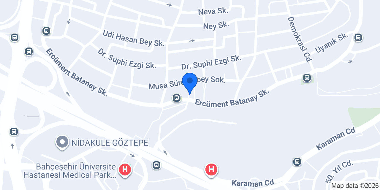 Özdemir Hukuk Bürosu konumu
