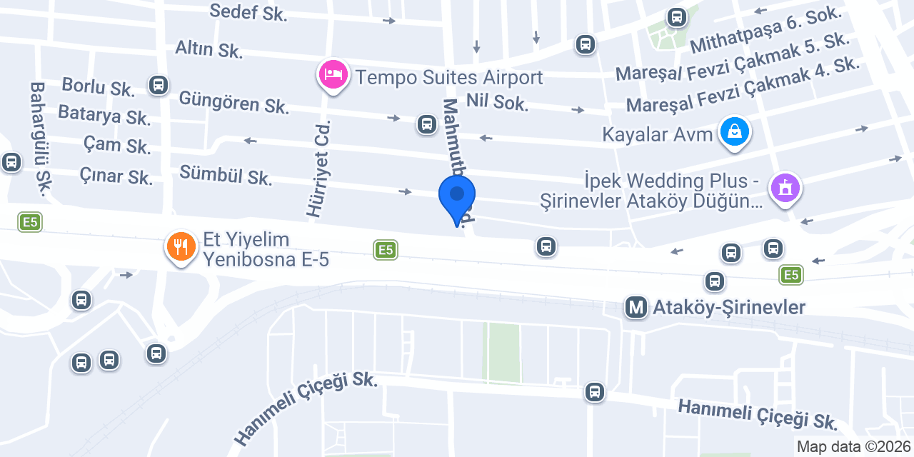 Garanti BBVA Şirinevler Şubesi konumu