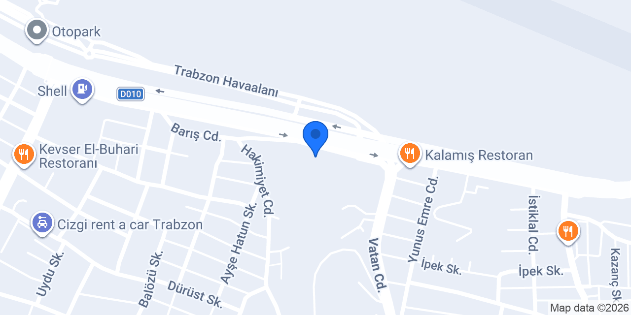 Trabzon Class Rent a Car konumu