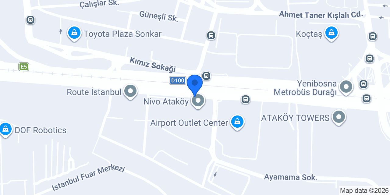 Nivo Ataköy - Liderlik Development - Cathay Group konumu
