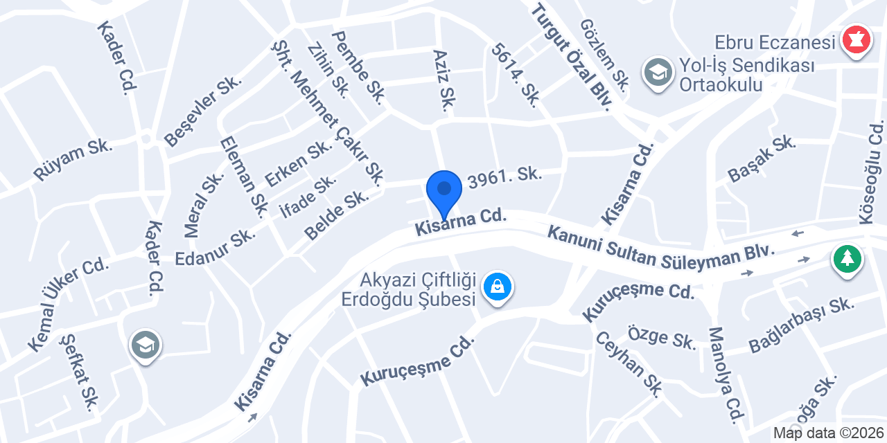 Erdoğdu Aile Sağlık Mer. konumu