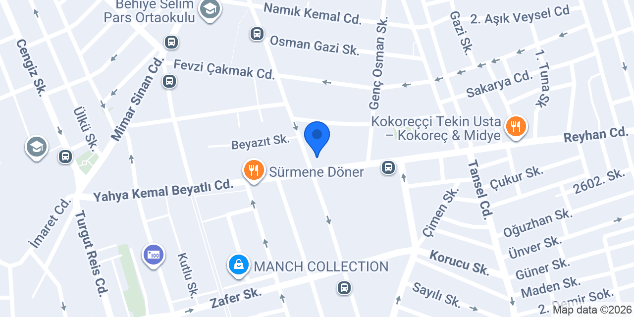 Yüce Eczanesi konumu