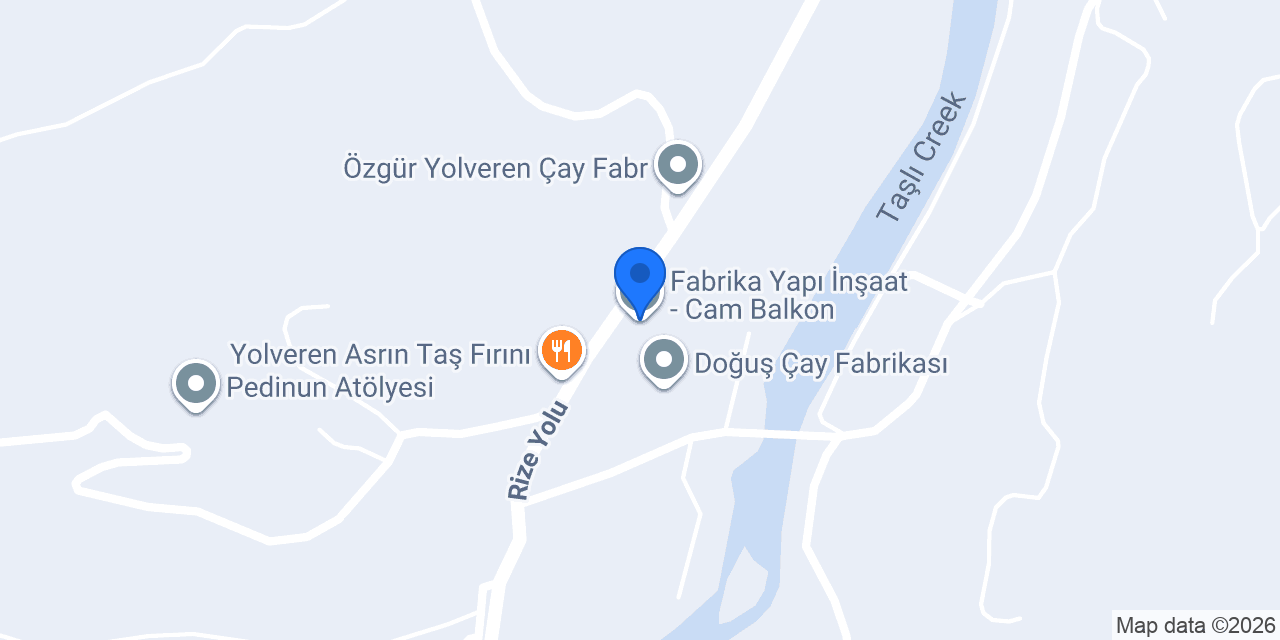 Fabrika Yapı İnşaat - Cam Balkon konumu