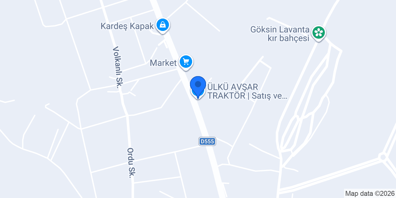 ÜLKÜ AVŞAR TRAKTÖR | Satış ve Servis konumu