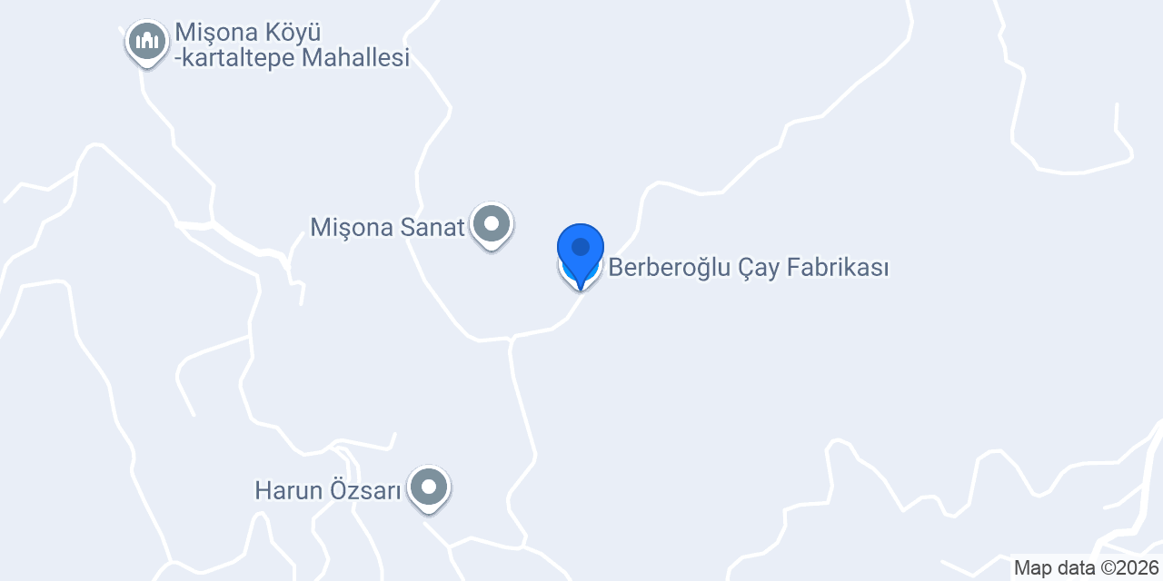 Berberoğlu Çay Fabrikası konumu